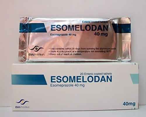 إيزوميلودان – Esomelodan | لعلاج الحموضة والتهابات وقرحة المعدة والاثنى عشر